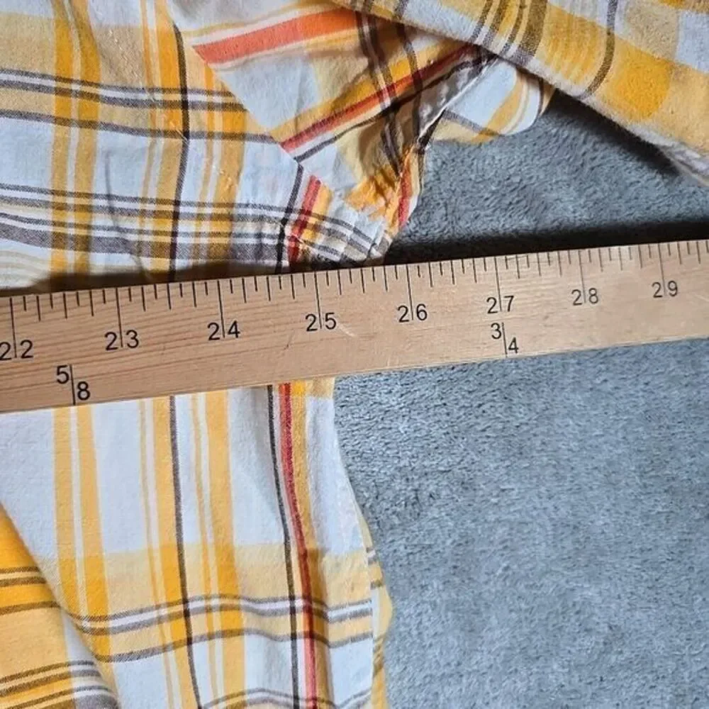 Vintage Ecko Shirt Mens XXL Yellow The Dwyer Plaid Button Up Gorpcore Streetwear